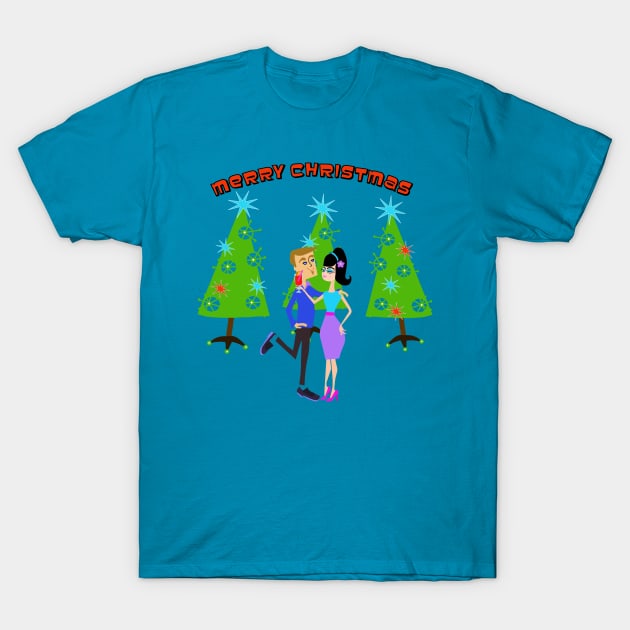 Merry Christmas T-Shirt by Lynndarakos